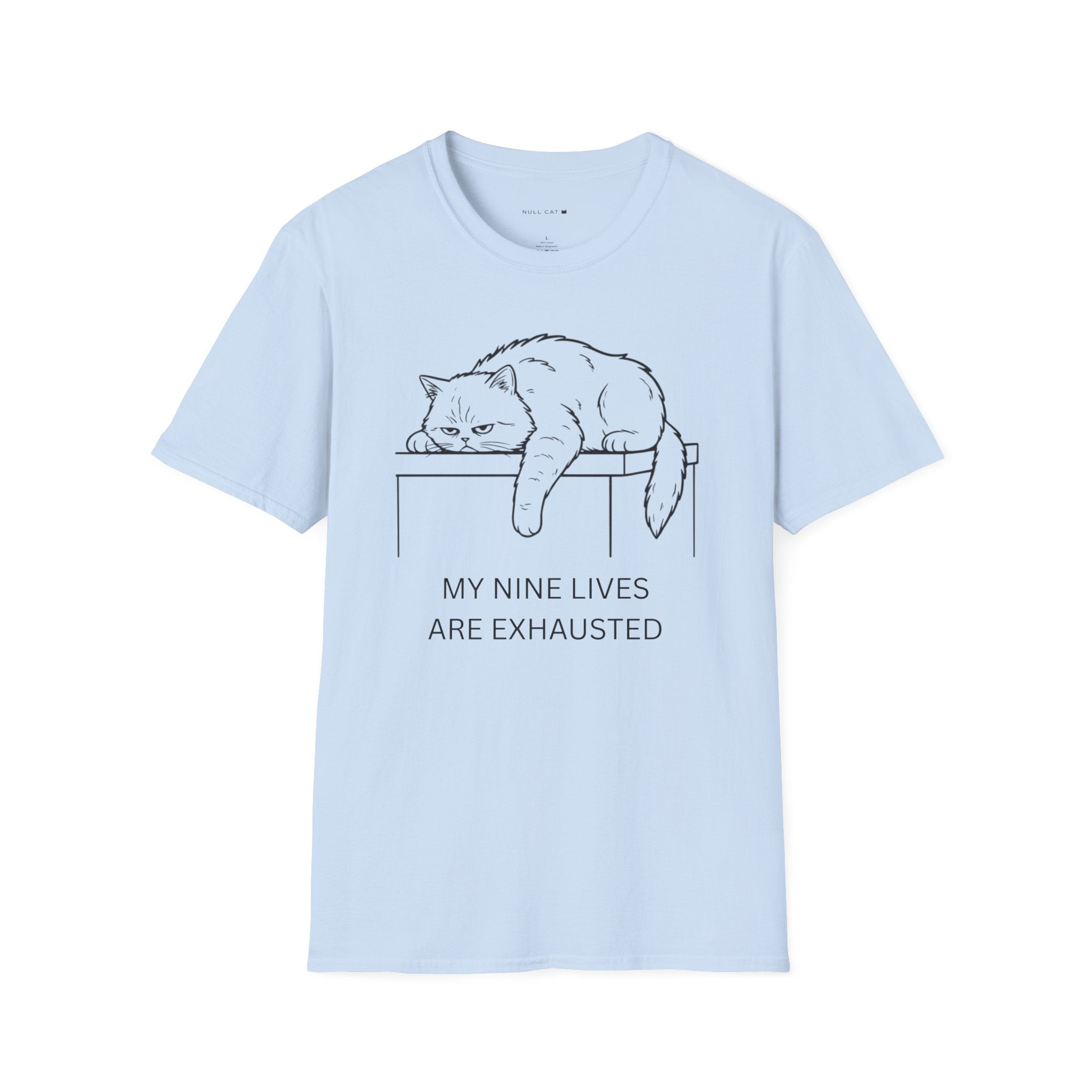 9 lives exhausted t-shirt