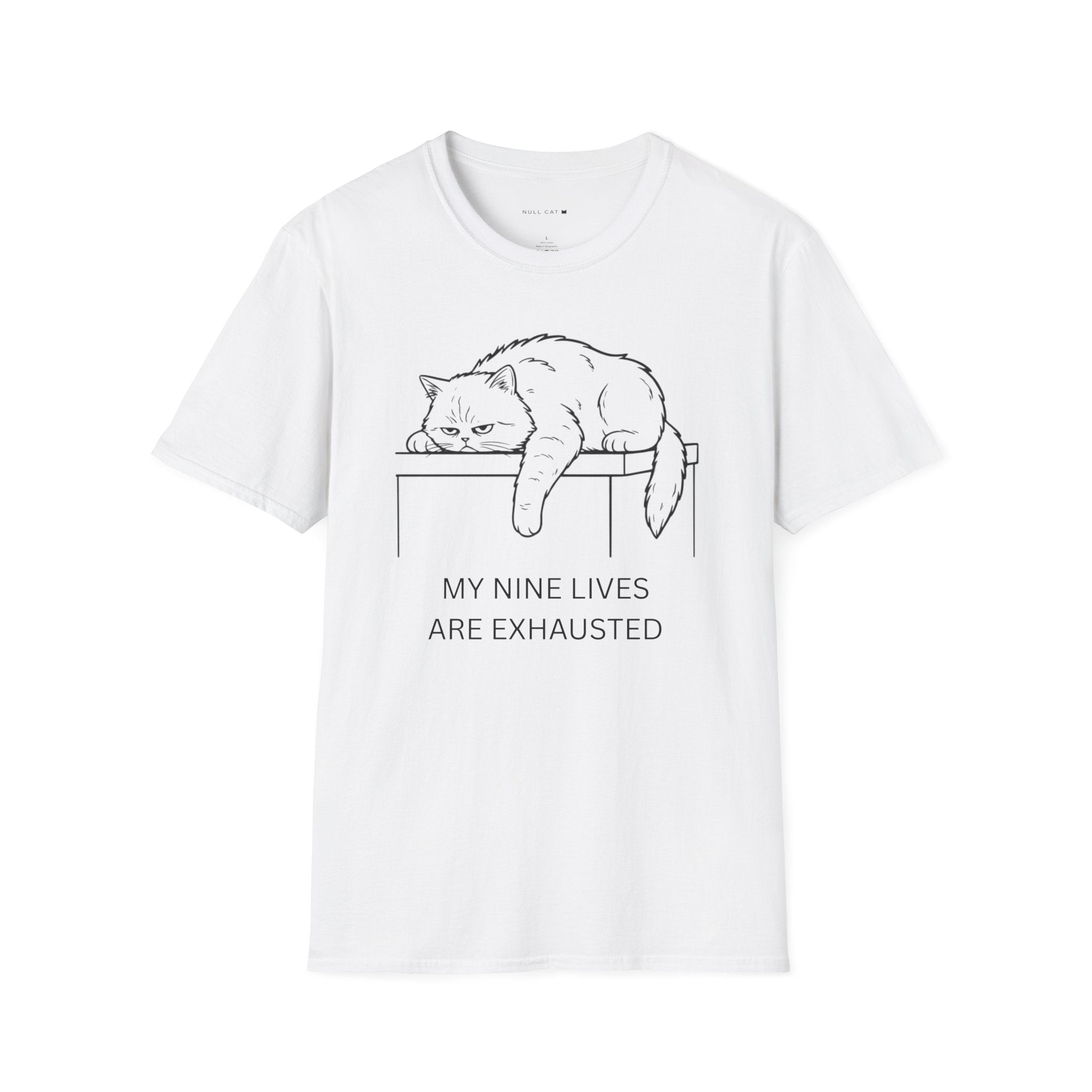 9 lives exhausted t-shirt